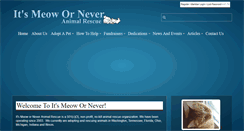 Desktop Screenshot of itsmeowornever.org