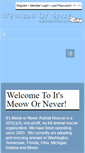 Mobile Screenshot of itsmeowornever.org
