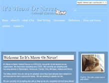 Tablet Screenshot of itsmeowornever.org
